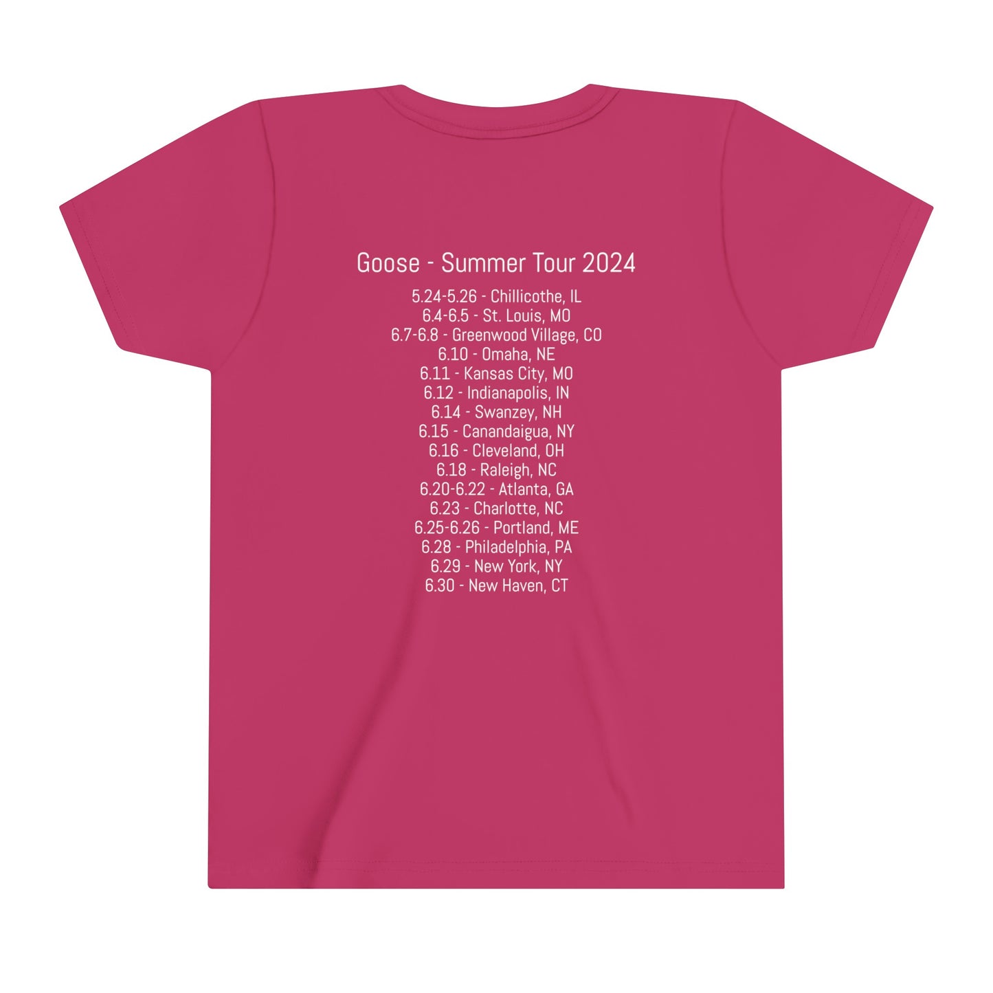 Goose - Summer Tour - 2024 - Youth Short Sleeve Tee