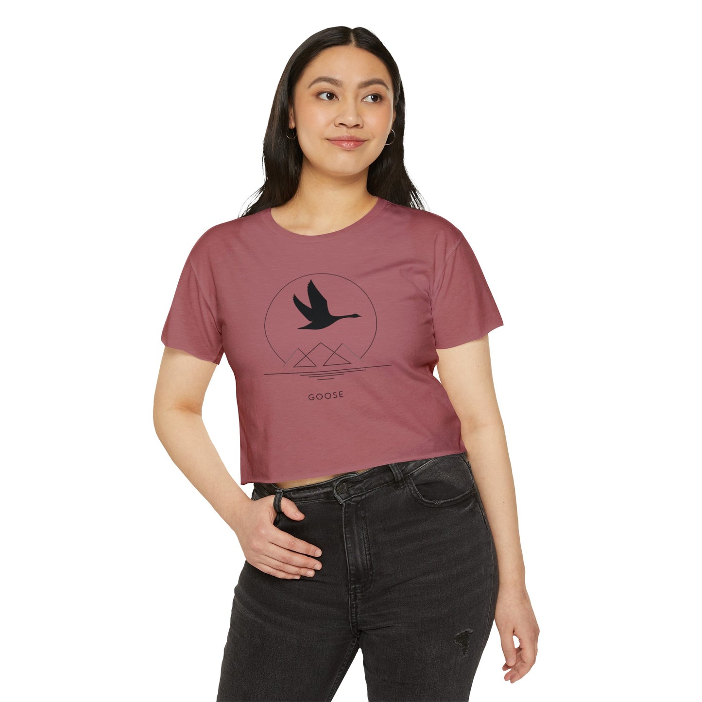 Minimalist Goose - Women's Festival Crop Top